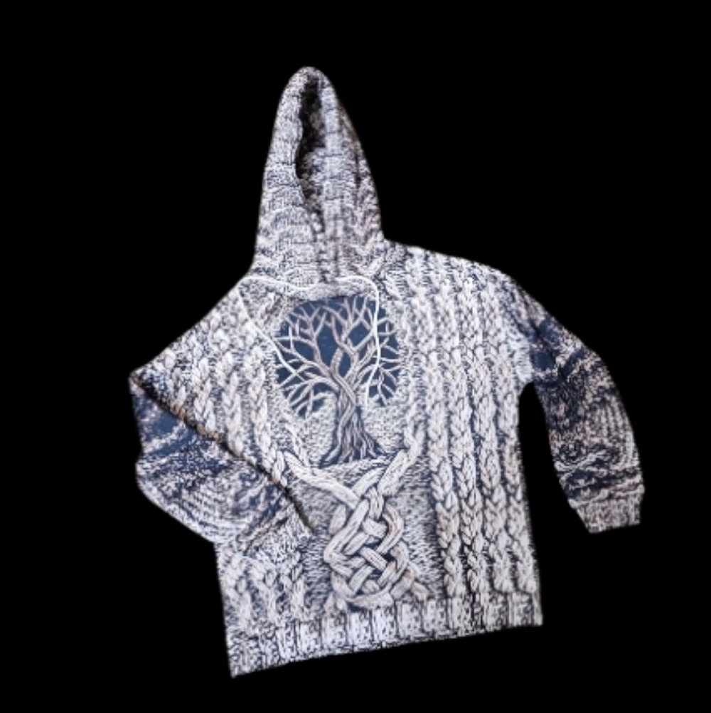 Youth or small adult tree of life sweatshirt hoodie.